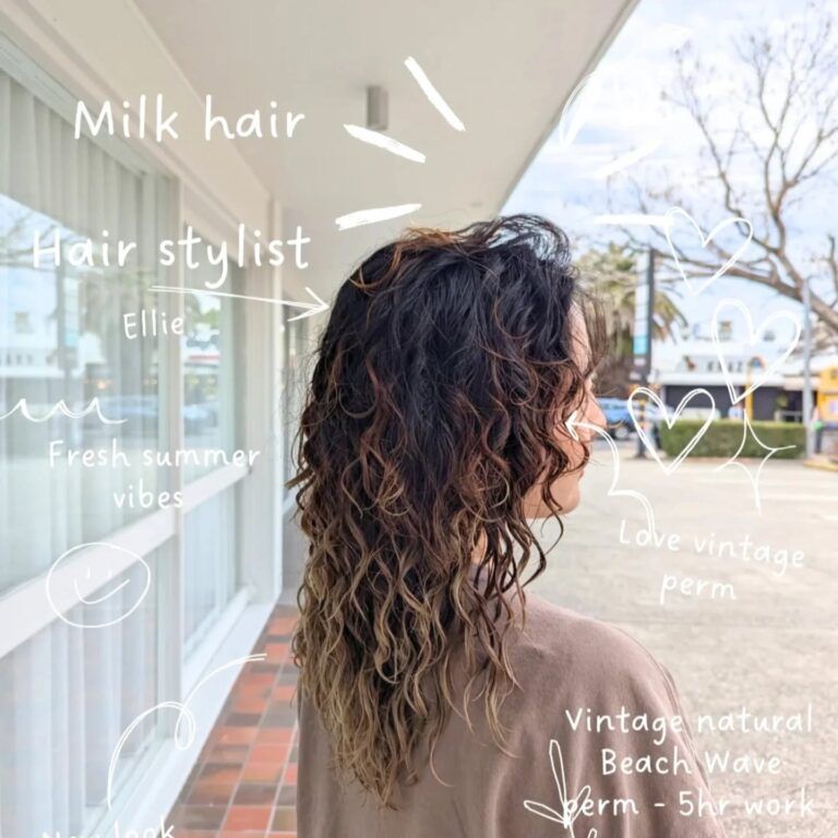 Basic Permanent Perming Hair Salon Brisbane | Permanent Curls - Milk hair